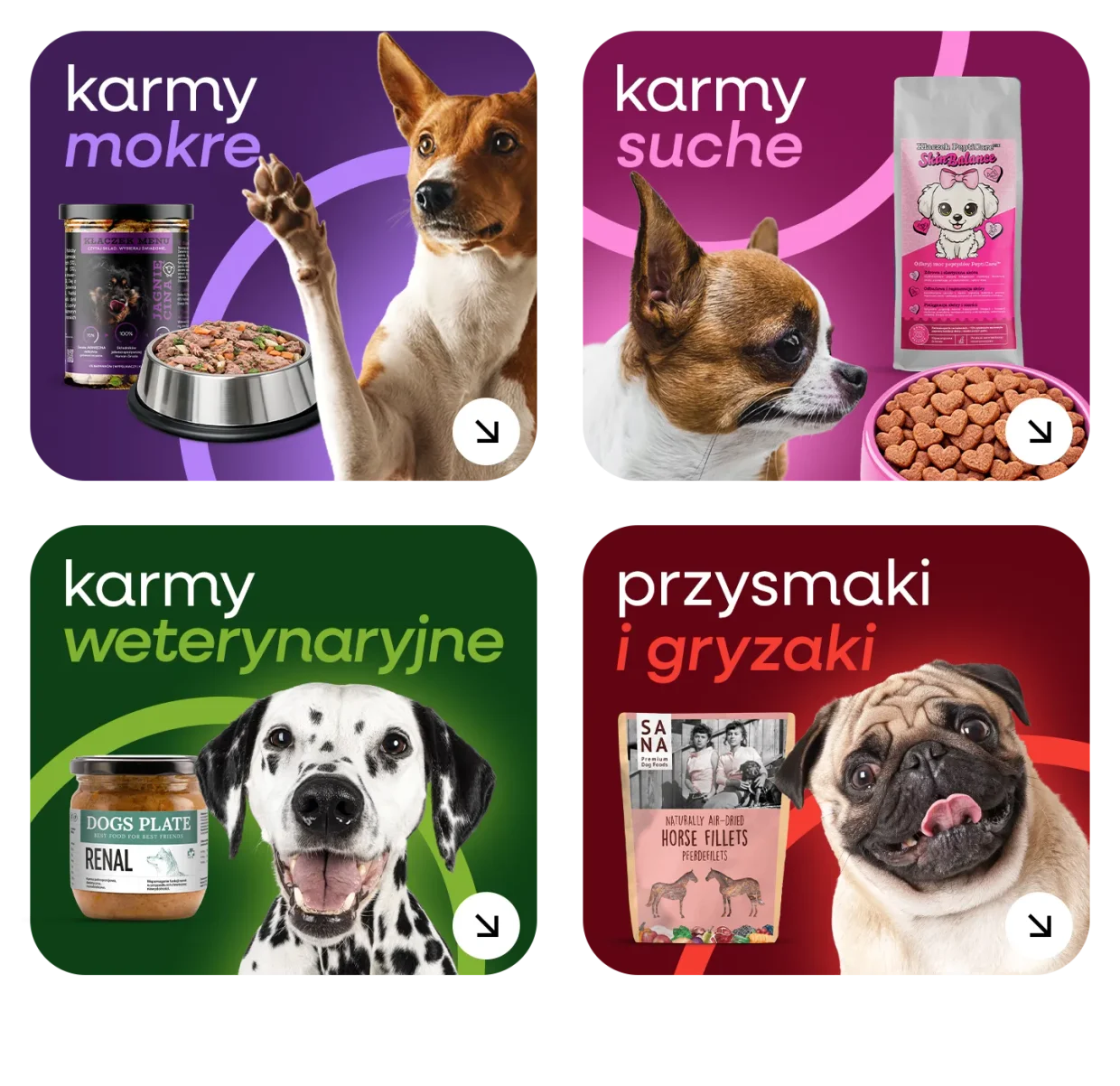 Kategorie karm premium dla psa na CzystaKarma.pl — mokre, suche, weterynaryjne, suplementy, przysmaki
