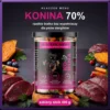 Kłaczek Menu Konina 400 g — mokra karma dla psa w szklanym słoiku, 70% mięsa