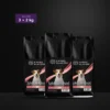 Kłaczek Mini Łosoś – zestaw 3 × 2 kg, trzy worki suchej karmy dla małego psa