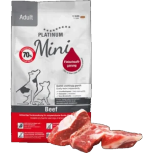 Platinum Adult Beef Mini — opakowanie